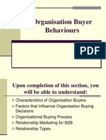 Organisation Buyer Behaviours