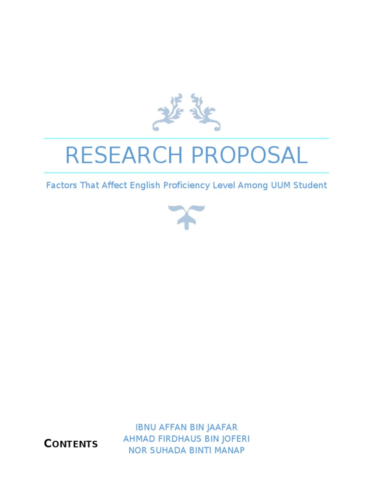 Research Proposal | PDF | Cognition | Science