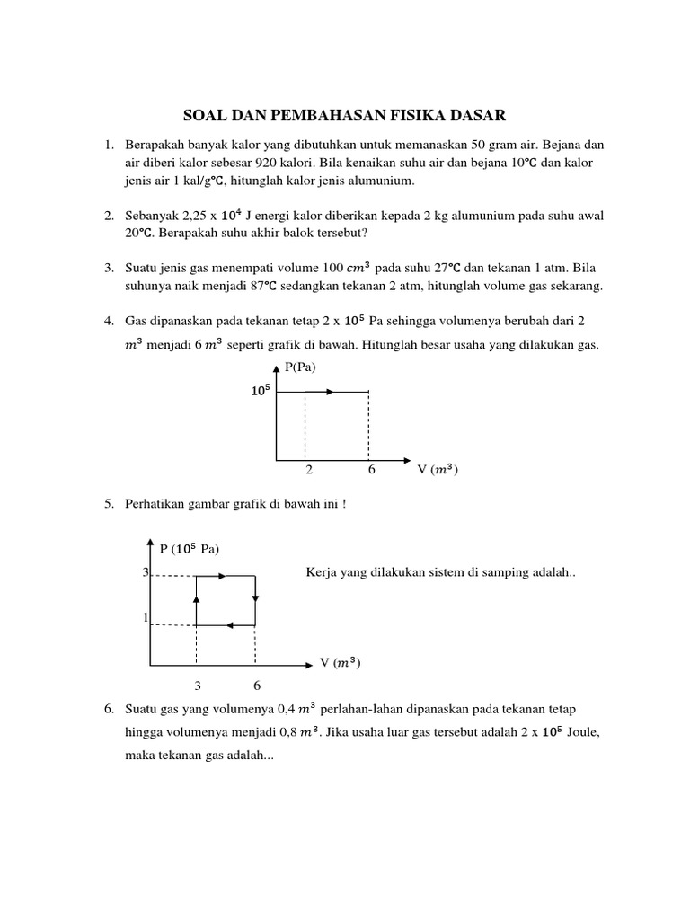 Soal Dan Pembahasan Fisika Dasar