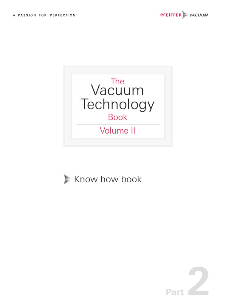 Vacuum Technology Book II Part 2 PDF Reynolds Number Gases