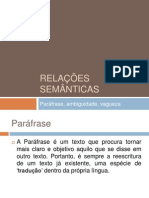 Relações semanticas-II