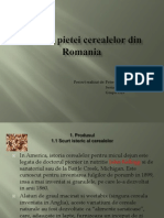 Analiza Pietei Cerealelor Din Romania