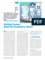 Writing Exams: What Do Examiners Want?: in The Field