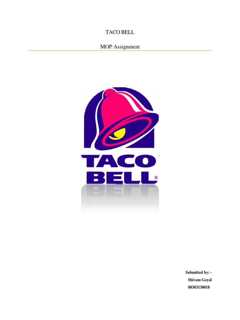 Taco Bell Case Analysis PDF Merchandising Employment