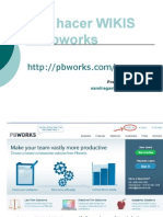 Cómo Hacer WIKIS Con Pbworks