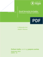 VII. Food Security in India-Performance, Challenges and Policies