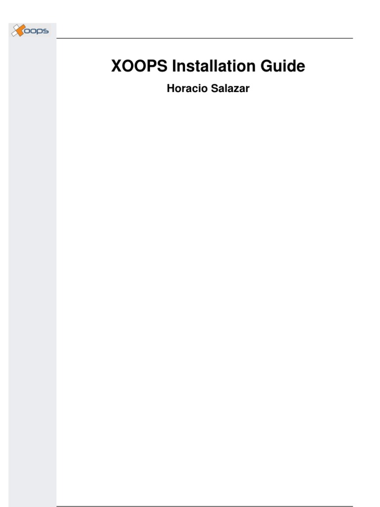 XOOPS Installation Guide | PDF | Web Server | Internet & Web