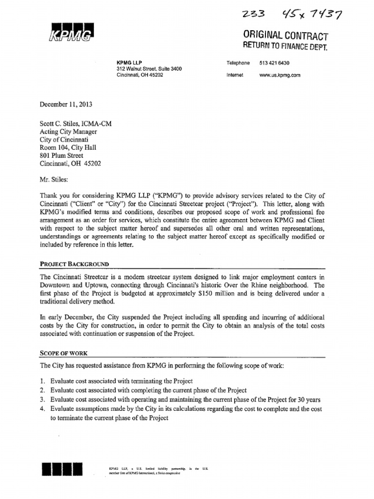 Kpmg Contract Final Indemnity Damages