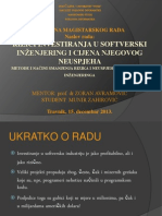 Rizici Investiranja U Softverski Inženjering I Cijena Njegovog Neuspjeha