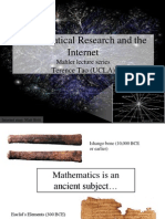 Mathematical Research and The Internet