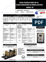 Ficha Tecnica Planta de Emergencia Marca GP Modelo GP-15 PDF