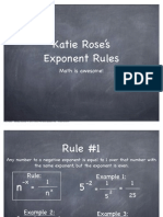 Exponent Rules - Katie Rose PDF
