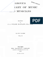 Grove's Dictionary of Music and Musicians. Volume 2 (F-L)