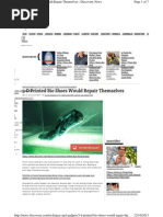 3-D Printed Bio Shoes Would Repair Themselves