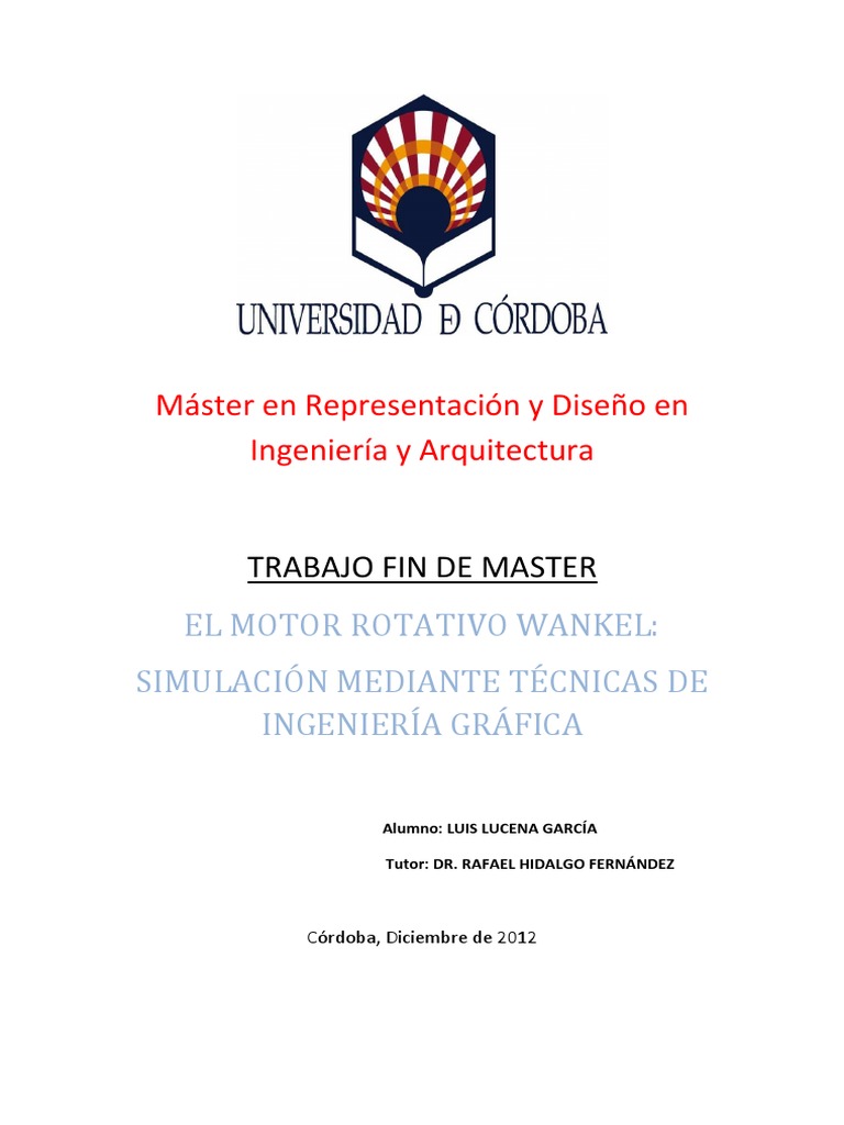 Simulación del Motor Wankel en Ingeniería | PDF | Automóviles | Vehículos  de ruedas, image size:768x1024