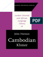 Prof. John Haiman Cambodian Khmer 2011