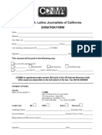CCNMA Donation Form 2013