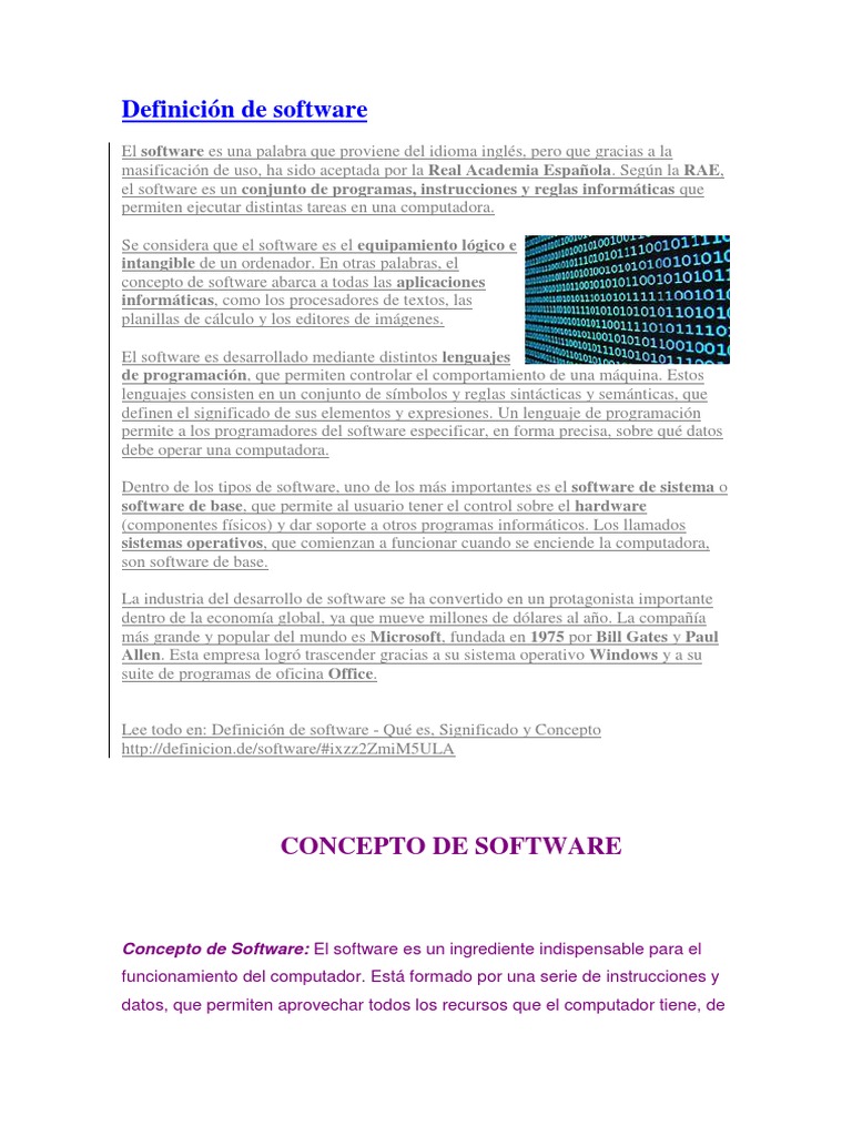 Definición de Software | PDF