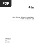 Sun Cluster Software Install Guide Solaris