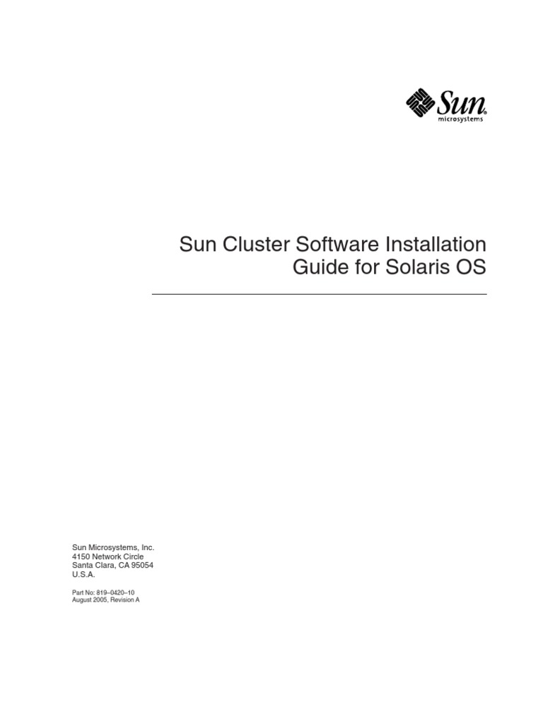 Sun Cluster Software Install Guide Solaris | PDF | Command Line ...