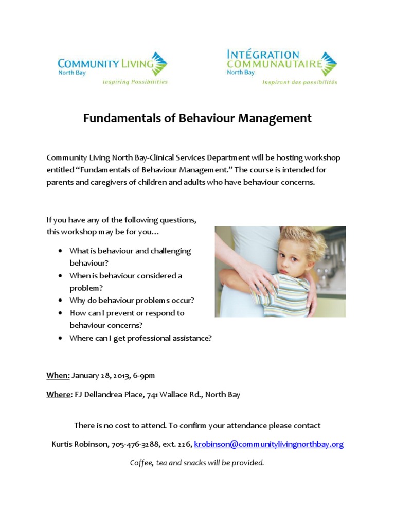 Fundamentals of Behavior Management Workshop | PDF | Lifestyle