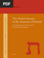 19 the Verbal System of the Aramaic of Daniel