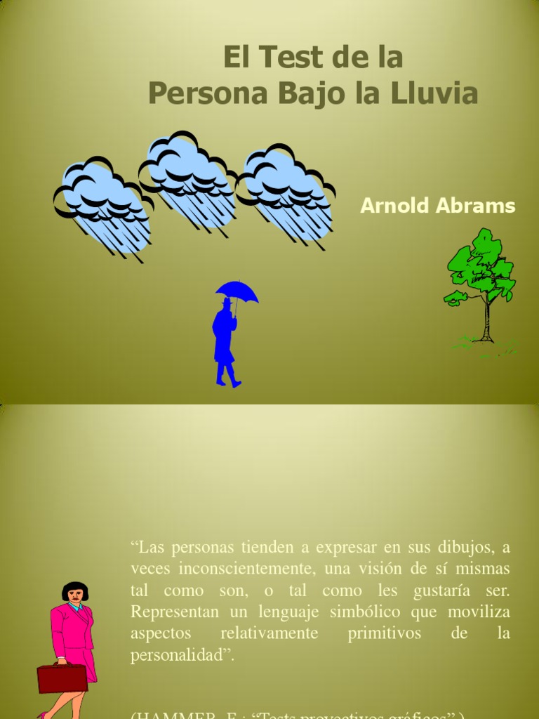 El Test de La Hombre Bajo La Lluvia | PDF | Ansiedad | Neurociencia
