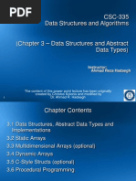 CSC-335 Data Structures and Algorithms - Data Structures and Abstract Data Types)