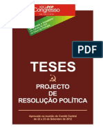 Teses Projecto de Resolucao Politica