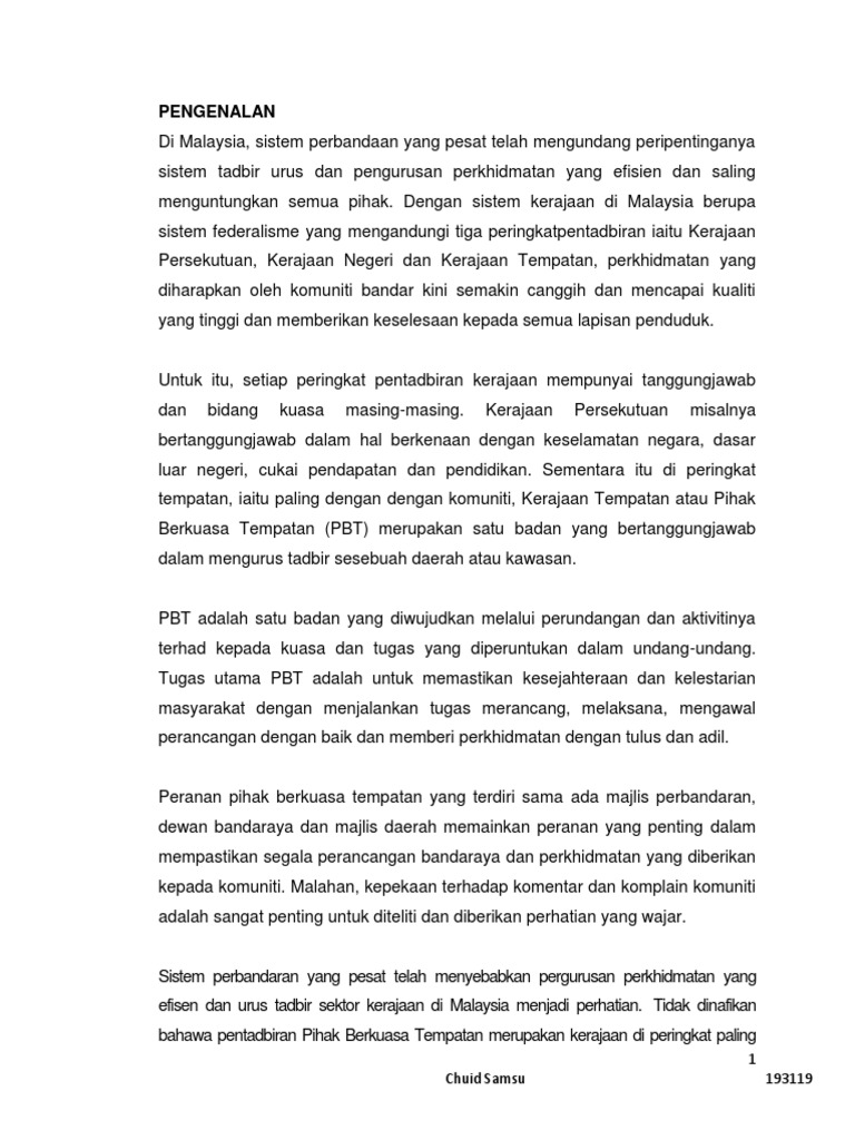 Pbt Di Malaysia Pdf