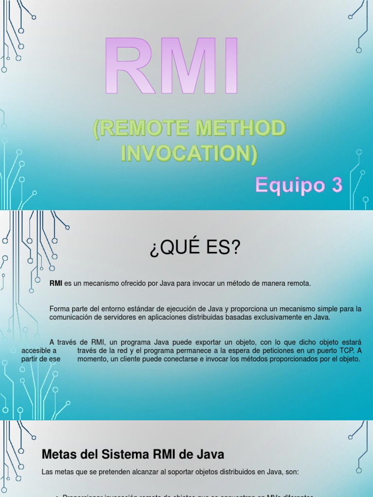 Introducción a RMI en Java | PDF | Java (lenguaje de programación ...