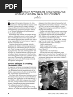 developmentally appropriate child guidance