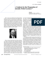 Olefin-Metathesis Catalysts for the Preparation of Molecules and Materials (Nobel Lecture)