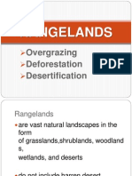 Rangelands: Overgrazing Deforestation Desertification