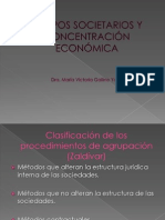 Grupos Societarios y Concentración Económica - Clase Dra. Hilda Zarate PDF