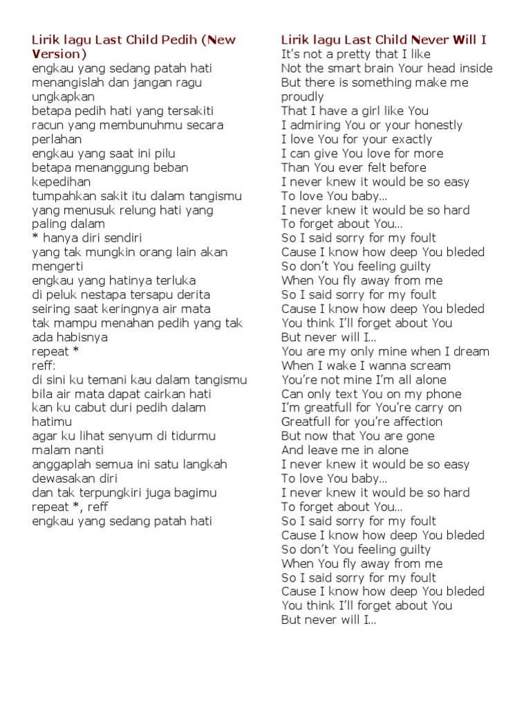 Lirik Lagu Bukti Cinta