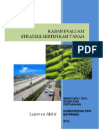 Download Kajian Evaluasi Strategi Sertifikasi Tanah  by PUSTAKA Virtual Tata Ruang dan Pertanahan Pusvir TRP SN191981645 doc pdf
