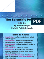The Scientific Process: SOL 4.1 by Ellen Benegar Suffolk Public Schools