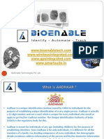 Aadhaar Overview by Bioenable