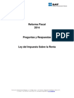 Preguntas y Respuestas Ley ISR 2014