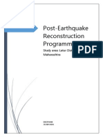 The Latur Post Earthquake Reconstrcuction