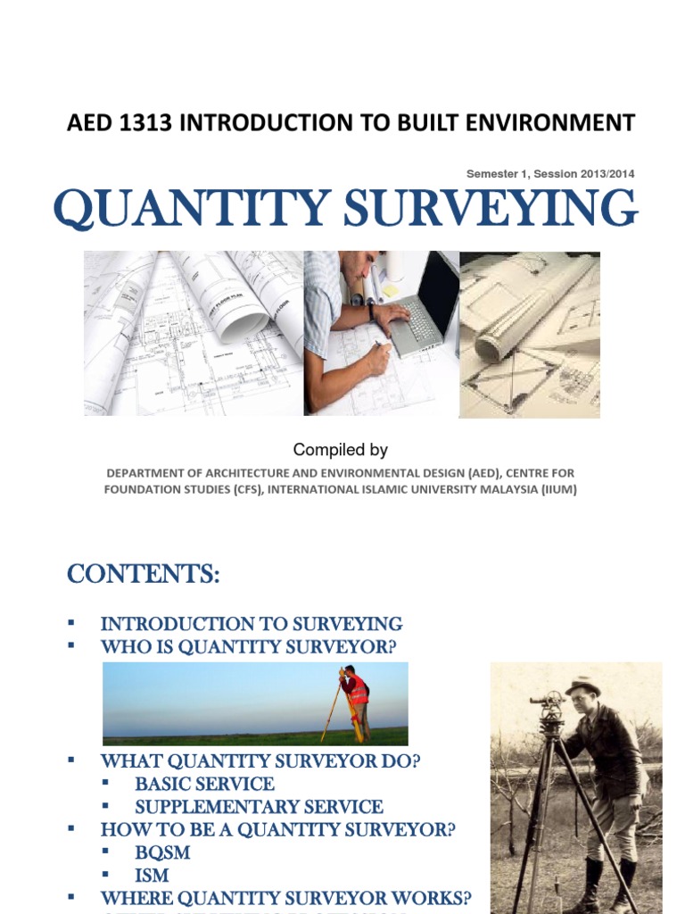 Quantity Surveying Overview and Services | PDF | Surveying | Procurement