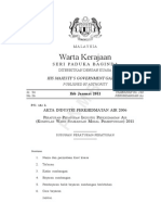 Akta Industri Air 2006 (Kumpulan Wang Modal Pembentungan)