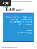 Download Changing Consumer Preferences From Unorganized Retailing Towards Organized Retailing by Jason Hardin SN192001718 doc pdf