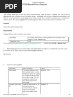 FF68 Manual Check Deposit in sap