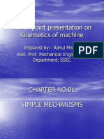 Power Point Presentation On Kinematics of Machine