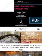 Final Report - December 2011 Banquet Hall: Project Team