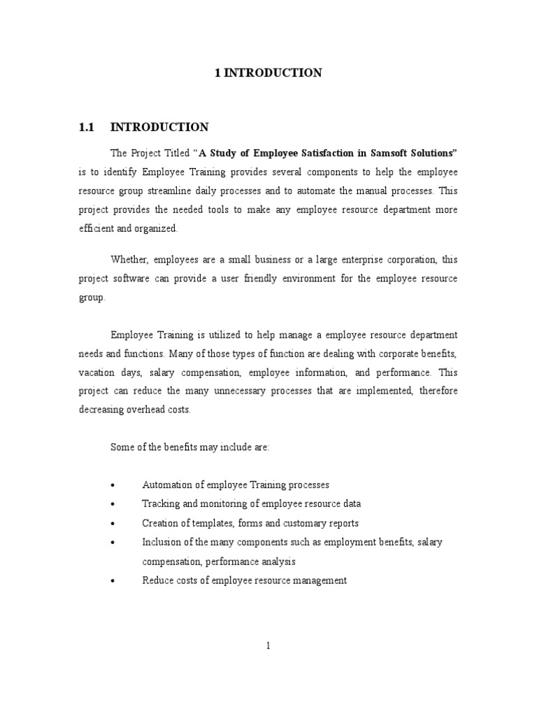Employee Satisfaction Documents | PDF