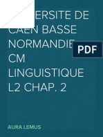 CM Linguistique L2 Chap. 2 : Le substantif