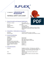 MSDS Industrial Pyrojacket Firesleeve